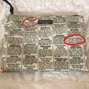 Kate Spade makeup bag